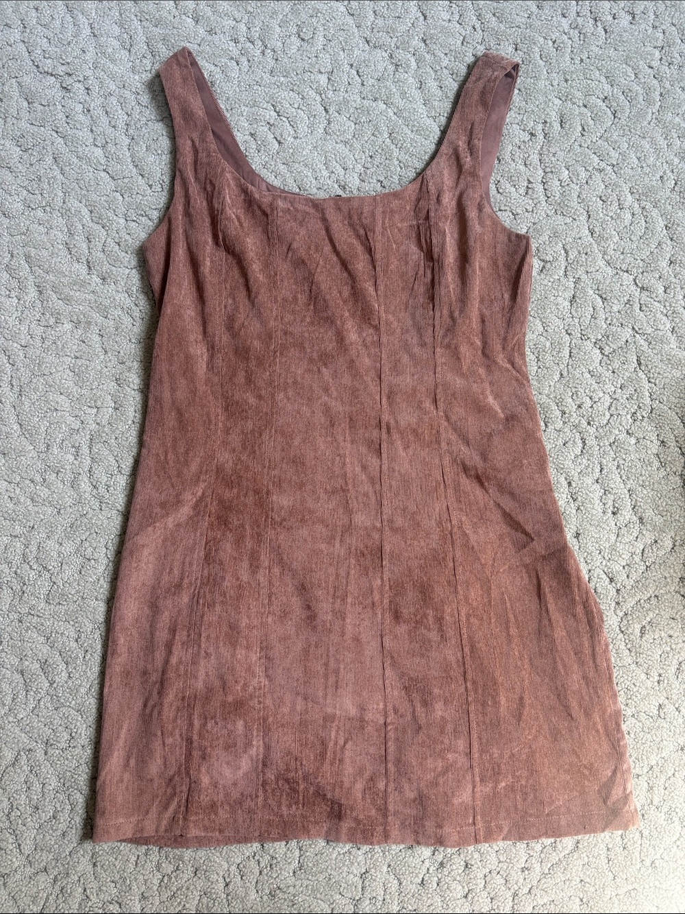 Altar’d State Women's Suede-Look Tank Dress in Mauve